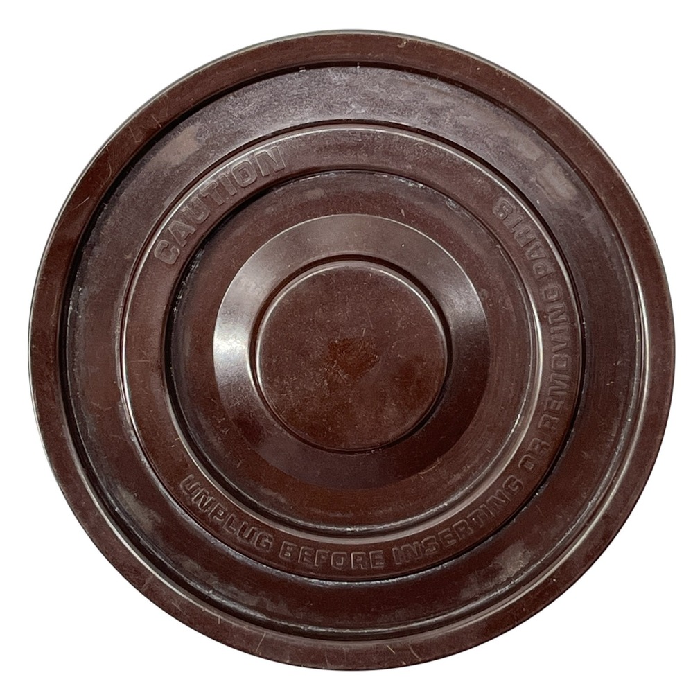 Vintage Sunbeam Mixmaster Model 1-8AT Bowl Turntable Base Plate Brown Plastic